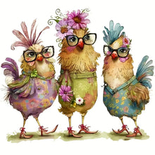 Load image into Gallery viewer, Diamond Painting - Full Round - cartoon chicken (30*30CM)
