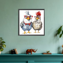 Load image into Gallery viewer, Diamond Painting - Full Round - cartoon chicken (30*30CM)

