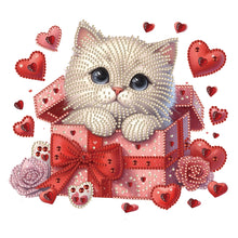 Load image into Gallery viewer, Diamond Painting - Partial Special Shaped - surprised cat (30*30CM)
