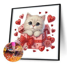 Load image into Gallery viewer, Diamond Painting - Partial Special Shaped - surprised cat (30*30CM)
