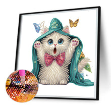 Load image into Gallery viewer, Diamond Painting - Partial Special Shaped - surprised cat (30*30CM)
