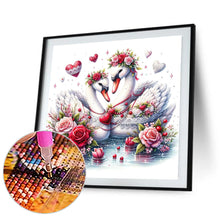 Load image into Gallery viewer, Diamond Painting - Full Round - Two swans (30*30CM)
