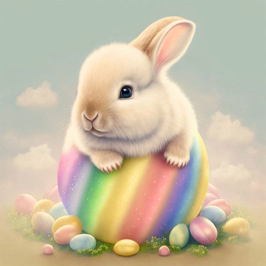 Diamond Painting - Full Round - easter bunny (30*30CM)