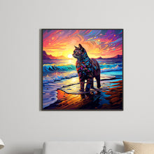 Load image into Gallery viewer, Diamond Painting - Full Round - glass art cat (30*30CM)

