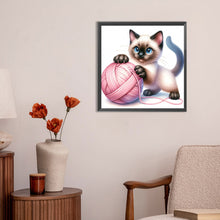 Load image into Gallery viewer, Diamond Painting - Full Round - Hair ball cat (30*30CM)
