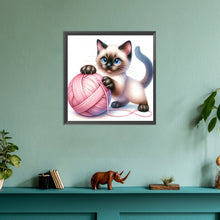 Load image into Gallery viewer, Diamond Painting - Full Round - Hair ball cat (30*30CM)
