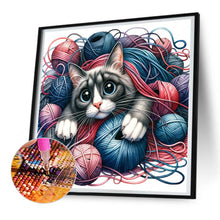 Load image into Gallery viewer, Diamond Painting - Full Round - Hair ball cat (30*30CM)

