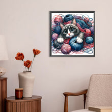 Load image into Gallery viewer, Diamond Painting - Full Round - Hair ball cat (30*30CM)
