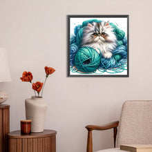 Load image into Gallery viewer, Diamond Painting - Full Round - Hair ball cat (30*30CM)
