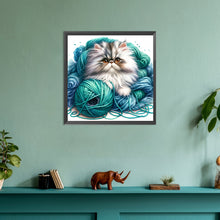 Load image into Gallery viewer, Diamond Painting - Full Round - Hair ball cat (30*30CM)
