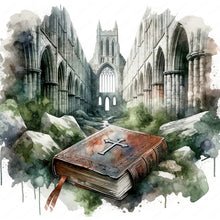 Load image into Gallery viewer, Diamond Painting - Full Round - god bless you bible (30*30CM)
