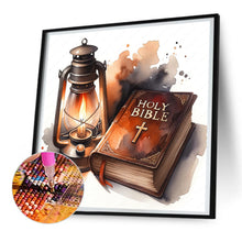 Load image into Gallery viewer, Diamond Painting - Full Round - god bless you bible (30*30CM)
