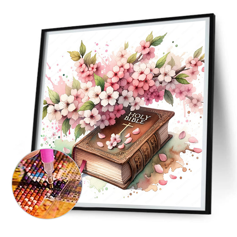 Diamond Painting - Full Round - god bless you bible (30*30CM)