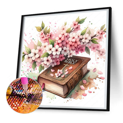 Diamond Painting - Full Round - god bless you bible (30*30CM)