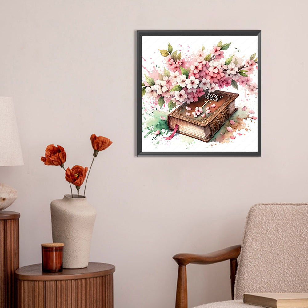 Diamond Painting - Full Round - god bless you bible (30*30CM)