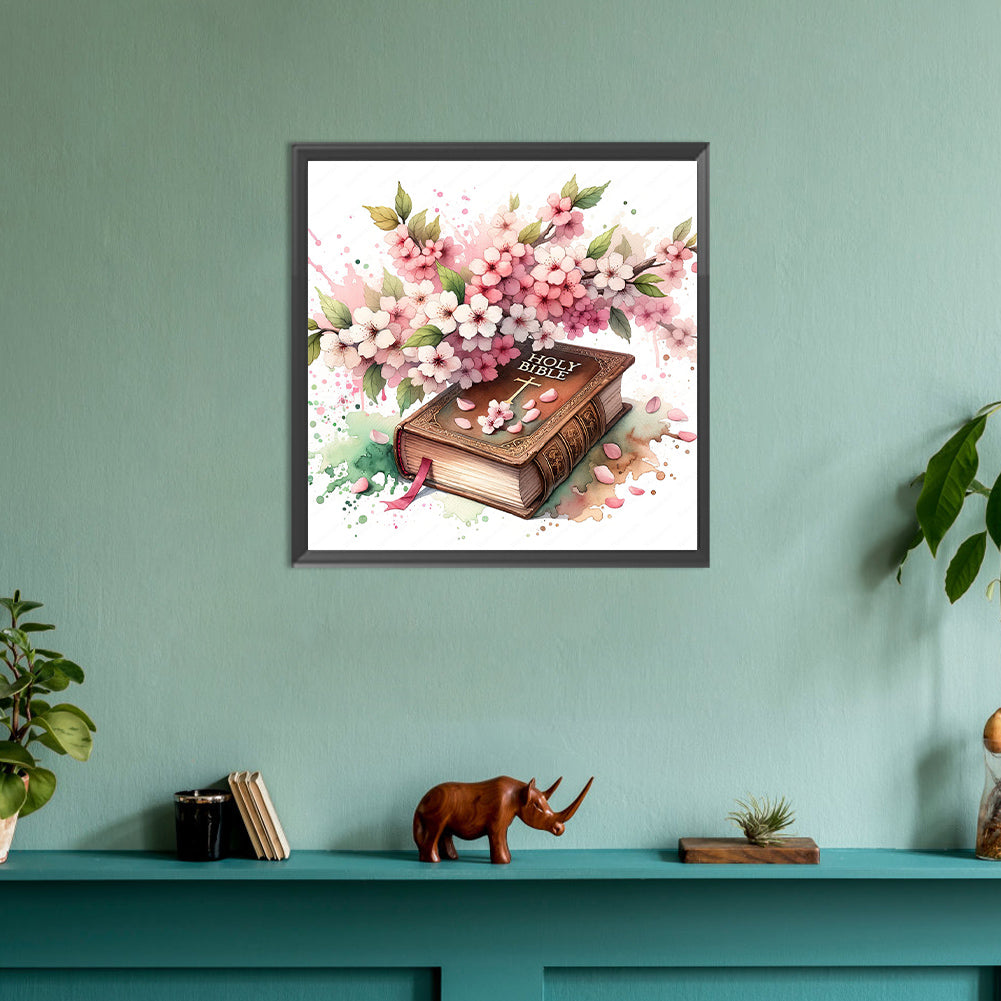Diamond Painting - Full Round - god bless you bible (30*30CM)