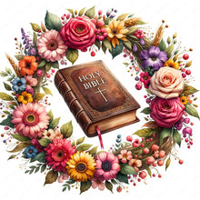 Load image into Gallery viewer, Diamond Painting - Full Round - god bless you bible (30*30CM)
