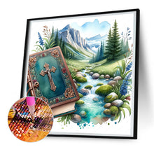 Load image into Gallery viewer, Diamond Painting - Full Round - god bless you bible (30*30CM)
