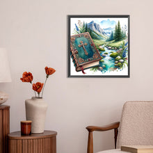Load image into Gallery viewer, Diamond Painting - Full Round - god bless you bible (30*30CM)

