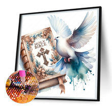 Load image into Gallery viewer, Diamond Painting - Full Round - god bless you bible (30*30CM)
