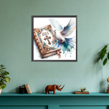 Load image into Gallery viewer, Diamond Painting - Full Round - god bless you bible (30*30CM)

