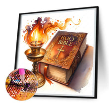Load image into Gallery viewer, Diamond Painting - Full Round - god bless you bible (30*30CM)
