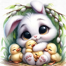 Load image into Gallery viewer, Diamond Painting - Full Round - easter bunny (30*30CM)
