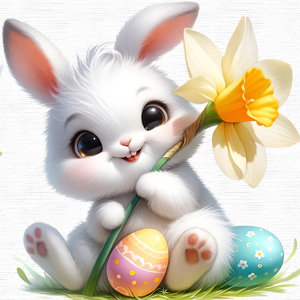 Diamond Painting - Full Round - easter bunny (30*30CM)