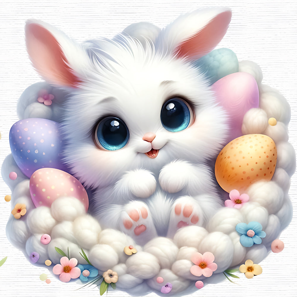 Diamond Painting - Full Round - easter bunny (30*30CM)