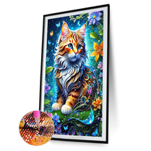 Load image into Gallery viewer, Diamond Painting - Full Round - glowing cat (40*60CM)

