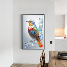 Load image into Gallery viewer, Diamond Painting - Full Round - bird on branch (40*60CM)
