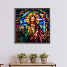 Load image into Gallery viewer, Diamond Painting - Full Round - glass art jesus (40*40CM)
