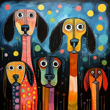 Load image into Gallery viewer, Diamond Painting - Full Round - color puppy (40*40CM)
