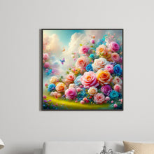 Load image into Gallery viewer, Diamond Painting - Full Round - Colorful flowers on the floating island (30*30CM)
