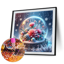 Load image into Gallery viewer, Diamond Painting - Full Round - Beautiful flowers in crystal ball (30*30CM)
