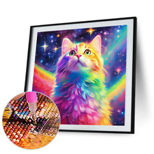 Load image into Gallery viewer, Diamond Painting - Full Round - rainbow cat (30*30CM)
