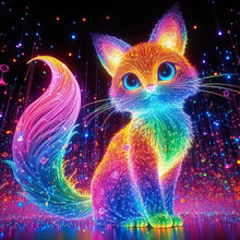 Load image into Gallery viewer, Diamond Painting - Full Round - rainbow fox (30*30CM)
