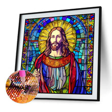 Load image into Gallery viewer, Diamond Painting - Full Square - glass art jesus (45*45CM)
