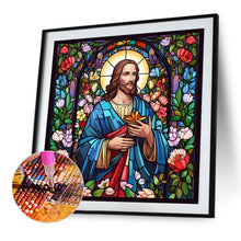 Load image into Gallery viewer, Diamond Painting - Full Square - glass art jesus (45*45CM)
