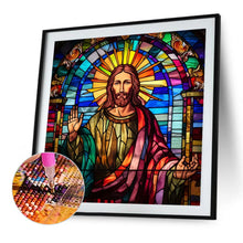 Load image into Gallery viewer, Diamond Painting - Full Square - glass art jesus (45*45CM)
