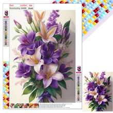 Load image into Gallery viewer, Diamond Painting - Full Square - purple lily (30*40CM)
