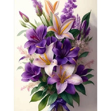 Load image into Gallery viewer, Diamond Painting - Full Square - purple lily (30*40CM)
