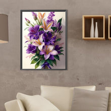 Load image into Gallery viewer, Diamond Painting - Full Square - purple lily (30*40CM)
