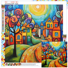 Load image into Gallery viewer, Diamond Painting - Full Square - Color cartoon houses (45*45CM)
