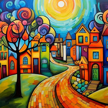 Load image into Gallery viewer, Diamond Painting - Full Square - Color cartoon houses (45*45CM)
