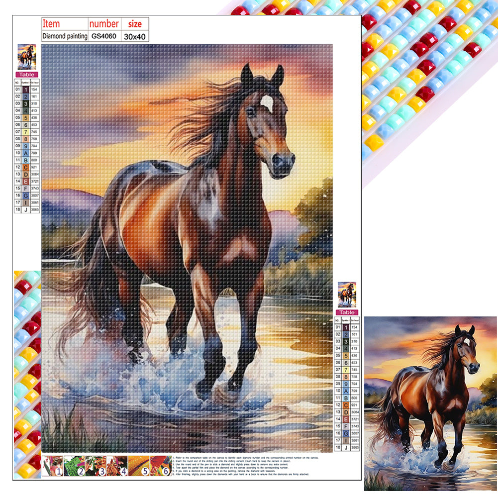Diamond Painting - Full Square - horse (30*40CM)