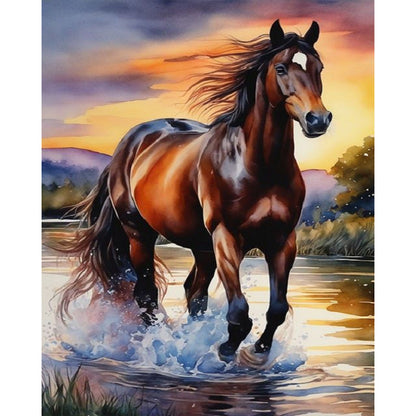 Diamond Painting - Full Square - horse (40*50CM)