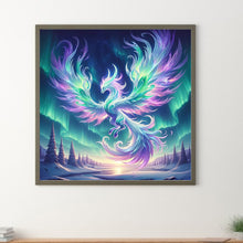 Load image into Gallery viewer, Diamond Painting - Full Round - Phoenix under the aurora (30*30CM)
