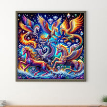 Load image into Gallery viewer, Diamond Painting - Full Round - Colorful mythical beasts (30*30CM)
