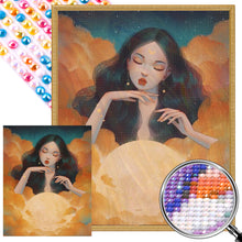 Load image into Gallery viewer, AB Diamond Painting - Full Round - girl in the clouds (40*50CM)
